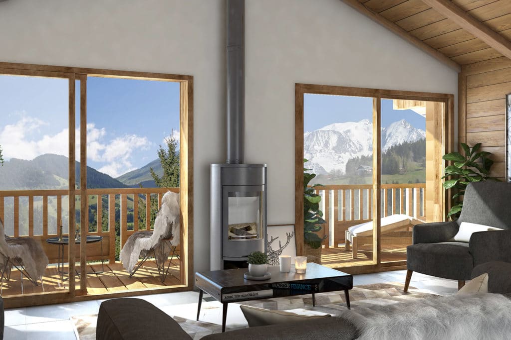 Appartements neuf Combloux avec vue Mont Blanc l Stone and Living