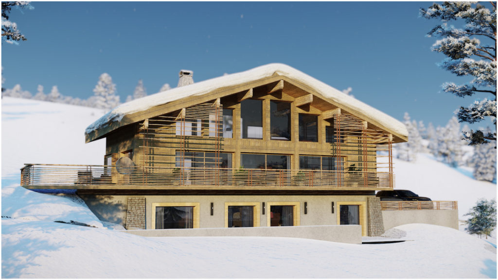 Chalet neuf Combloux l stone and living